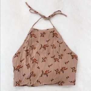 American Eagle halter tank top with open back